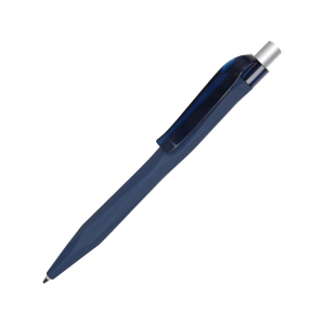Ручка шариковая QS 20 PRT Z софт-тач, синий/серебристый - купить оптом