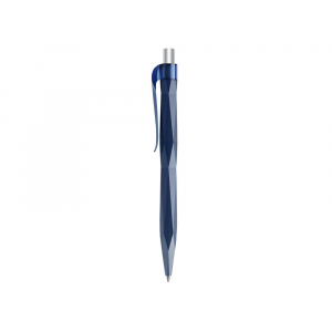 Ручка шариковая QS 20 PRT Z софт-тач, синий/серебристый - купить оптом