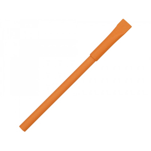 Ручка картонная с колпачком Recycled, оранжевый - купить оптом