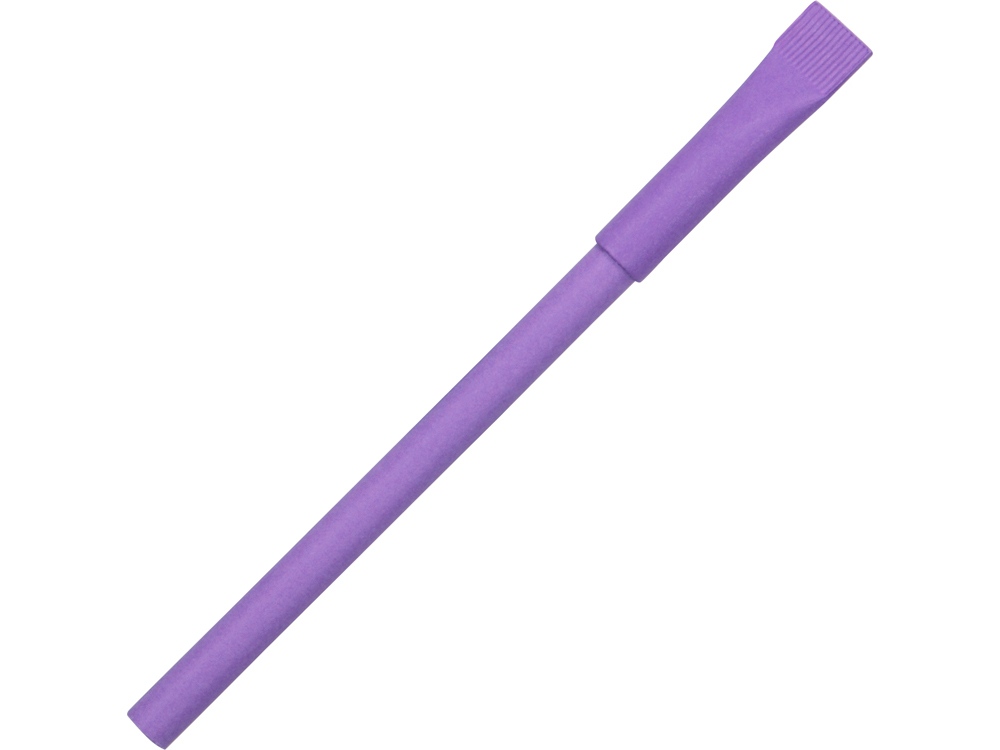 Ручка картонная с колпачком Recycled, фиолетовый - купить оптом