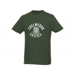 Мужская футболка Heros с коротким рукавом, зеленый армейский, фото 4