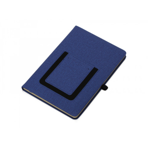 Блокнот Pocket 140*205 мм с карманом для телефона, синий - купить оптом