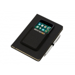 Блокнот Pocket 140*205 мм с карманом для телефона, черный, фото 1