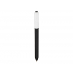 Ручка шариковая Pigra модель P03 PRM софт-тач, черный/белый, фото 1