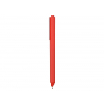 Ручка шариковая Pigra модель P03 PRM софт-тач, красный/белый, фото 2