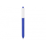 Ручка шариковая Pigra модель P03 PRM софт-тач, синий/белый, фото 1