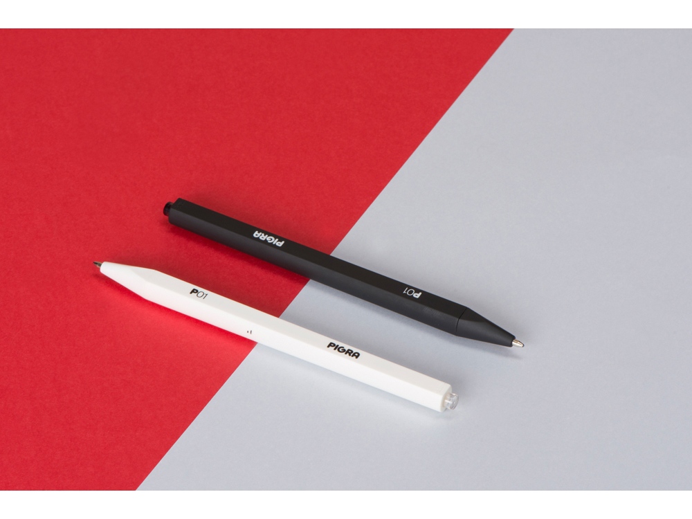 Ручка шариковая Pigra модель P01 PMM, белый - купить оптом