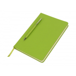 Блокнот А5 Magnet 14,3*21 с магнитным держателем для ручки, зеленое яблоко, фото 1