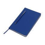 Блокнот А5 Magnet 14,3*21 с магнитным держателем для ручки, синий, фото 1