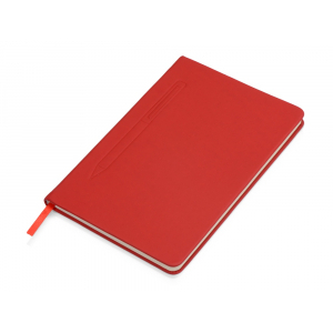 Блокнот А5 Magnet 14,3*21 с магнитным держателем для ручки, красный - купить оптом