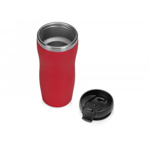 Термокружка Mony Steel 350 мл, soft touch, красный - купить оптом