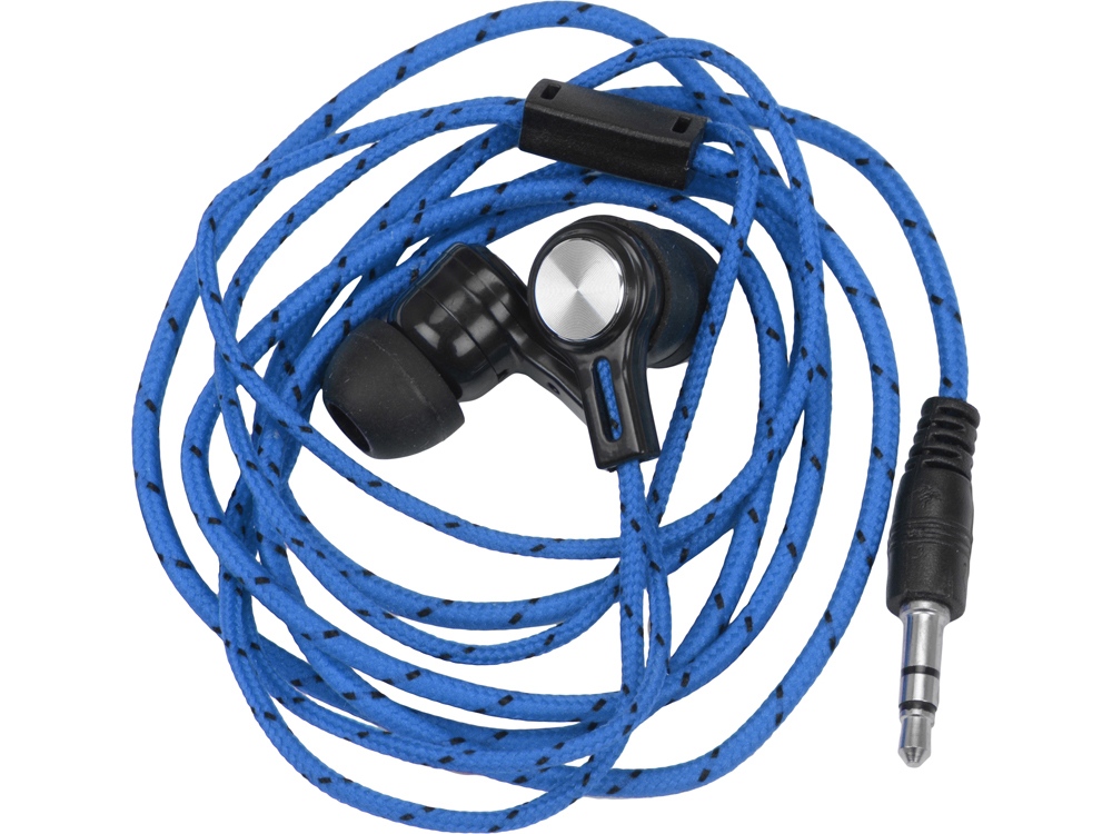 Набор с наушниками и зарядным кабелем 3-в-1 In motion, синий - купить оптом