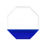 Награда Octagon, прозрачный, синий, фото 1
