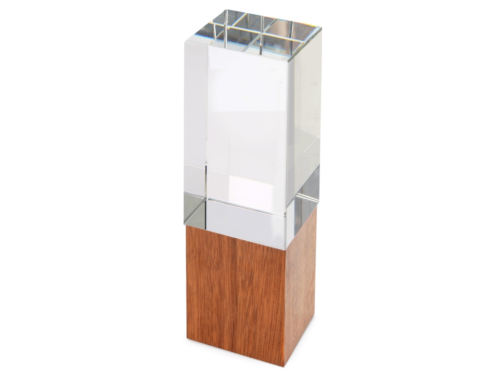 Награда Wood and glass, прозрачный/дерево - купить оптом