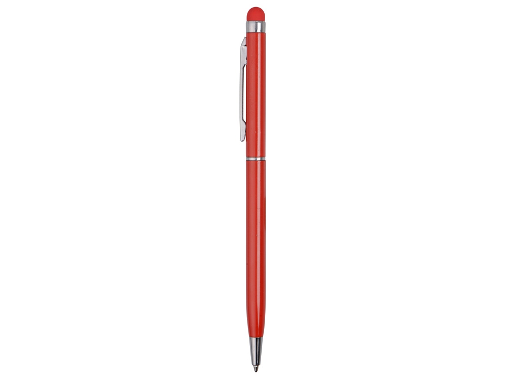 Ручка-стилус металлическая шариковая Jucy, красный - купить оптом