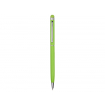 Ручка-стилус металлическая шариковая Jucy, зеленое яблоко, фото 1