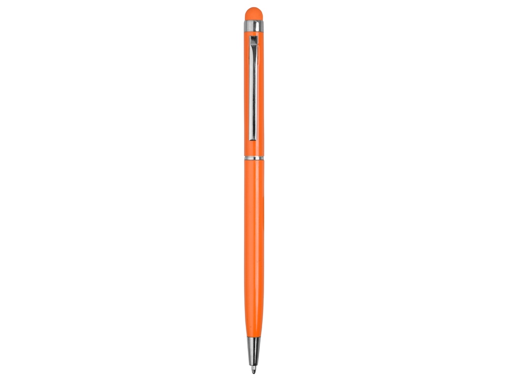 Ручка-стилус металлическая шариковая Jucy, оранжевый - купить оптом