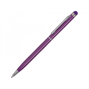 Ручка-стилус металлическая шариковая Jucy, фиолетовый - купить оптом
