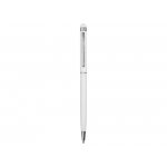 Ручка-стилус металлическая шариковая Jucy, белый, фото 1