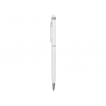 Ручка-стилус металлическая шариковая Jucy, белый, фото 2