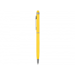 Ручка-стилус металлическая шариковая Jucy, желтый, фото 2