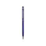 Ручка-стилус металлическая шариковая Jucy, темно-синий, фото 1
