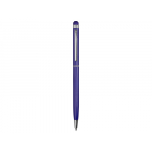 Ручка-стилус металлическая шариковая Jucy, темно-синий - купить оптом