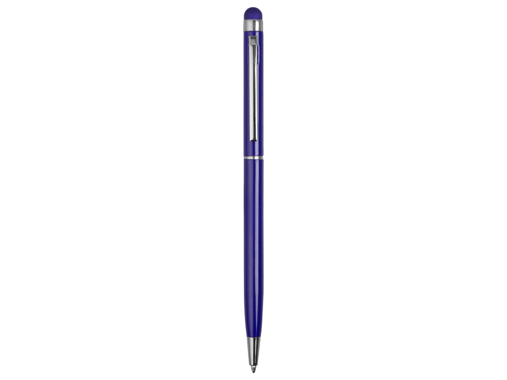 Ручка-стилус металлическая шариковая Jucy, темно-синий - купить оптом