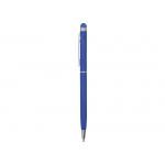 Ручка-стилус шариковая Jucy Soft с покрытием soft touch, синий, фото 2