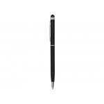 Ручка-стилус шариковая Jucy Soft с покрытием soft touch, черный, фото 2