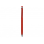 Ручка-стилус шариковая Jucy Soft с покрытием soft touch, красный, фото 1