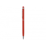 Ручка-стилус шариковая Jucy Soft с покрытием soft touch, красный, фото 2