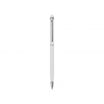 Ручка-стилус шариковая Jucy Soft с покрытием soft touch, белый, фото 1