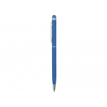 Ручка-стилус шариковая Jucy Soft с покрытием soft touch, светло-синий, фото 2
