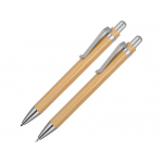 Набор Bamboo шариковая ручка и механический карандаш, натуральный
