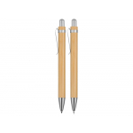 Набор Bamboo шариковая ручка и механический карандаш, натуральный, фото 3