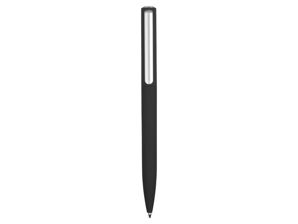 Ручка шариковая пластиковая Bon с покрытием soft touch, черный - купить оптом