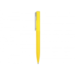 Ручка шариковая пластиковая Bon с покрытием soft touch, желтый, фото 2