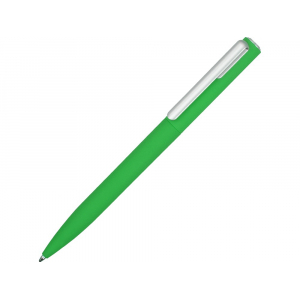 Ручка шариковая пластиковая Bon с покрытием soft touch, зеленый - купить оптом
