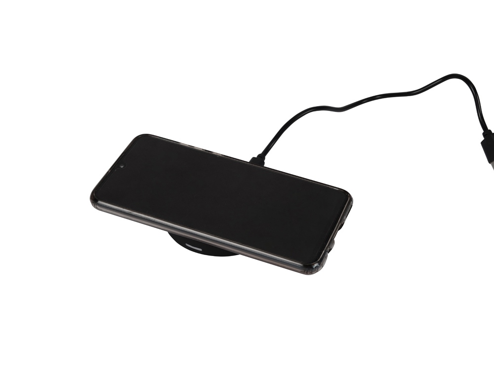 Беспроводное зарядное устройство Sketch с полноцветной печатью, черный - купить оптом