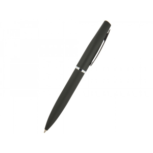Ручка Portofino шариковая  автоматическая, черный металлический корпус, 1,0 мм, синяя - купить оптом