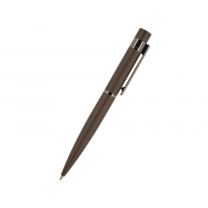 Ручка Verona шариковая  автоматическая, коричневый металлический корпус 1.0 мм, синяя - купить оптом