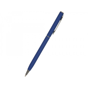 Ручка Palermo шариковая  автоматическая, синий металлический корпус, 0,7 мм, синяя - купить оптом