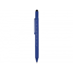 Ручка шариковая металлическая Tool, синий. Встроенный уровень, мини отвертка, стилус, фото 4