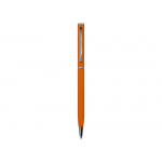Ручка металлическая шариковая Атриум с покрытием софт-тач, оранжевый, фото 1