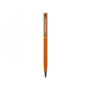 Ручка металлическая шариковая Атриум с покрытием софт-тач, оранжевый - купить оптом