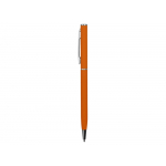 Ручка металлическая шариковая Атриум с покрытием софт-тач, оранжевый, фото 2