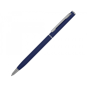 Ручка металлическая шариковая Атриум с покрытием софт-тач, синий - купить оптом