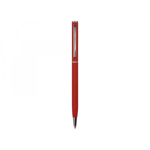 Ручка металлическая шариковая Атриум с покрытием софт-тач, красный - купить оптом
