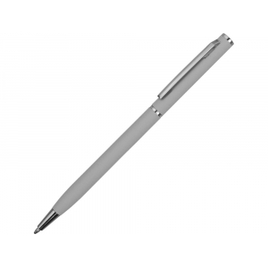 Ручка металлическая шариковая Атриум с покрытием софт-тач, серый - купить оптом